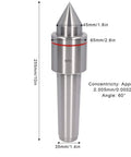Mt5 60 Degree Morse Taper Live Lathe Center For Heavy Duty High Speed Lathes And CNC Machining, Precision Ground High Carbon Steel