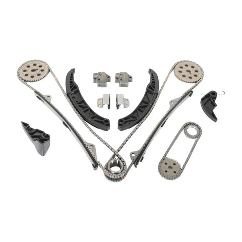 Rock Solid Timing Chain Kit For 2007 To 2012 Hyundai And Kia V6 Models 3.3L 3.5L 3.8L G6DB Series Heavy Duty Motor Parts Keeps Your Rides Running Smooth Without Breakdowns. timing chain kit with sprockets, guides, and tensioners