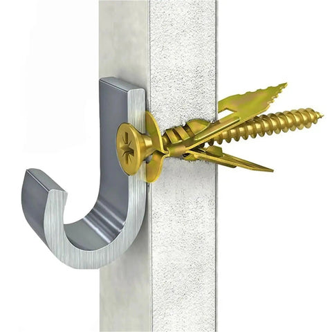DIY Friendly 200Pc Self Tapping Drywall Anchors And Screws Kit For Plasterboard Use With Integrated Drill Tip Grab And Go Mount Wall Dowel Set For Cabinets Shelves Brackets Picture Hanging And Furniture Installations, gold anchor in drywall