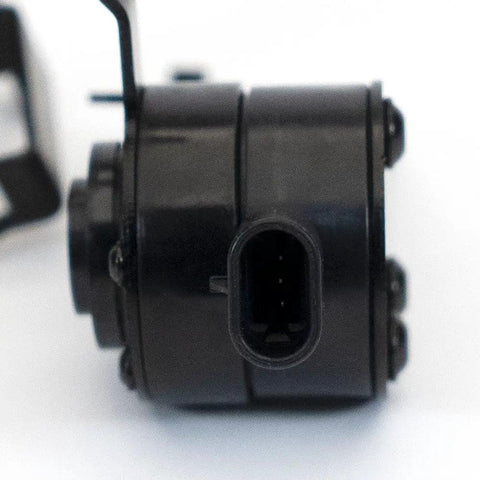 Headlight Level Sensor And Suspension Ride Height Sensor RH5072 Replacement For Cars Auto Leveling System Get Your Headlamps Aimed Right Durable OEM Grade Sensor For Reliable Illumination black sensor front view with oval connector