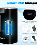 5 Gallon Water Dispenser With Digital Display And USB Powered Pump, showing USB charging capability and compatible devices