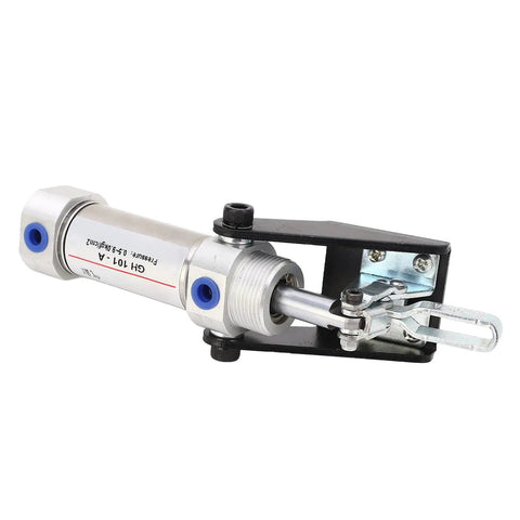 Heavy Duty U Shape Pneumatic Hold Down Clamp With A Badass 50kg Grip Built From Tough Sphc Steel And Stainless To Keep Every Workpiece Locked Down Tight During Production Runs, showing the clamp mechanism.