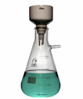 80mm Porcelain Buchner Funnel And 1L Heavy Wall Borosilicate Glass Vacuum Flask Filtration Kit With Sealing Adapter