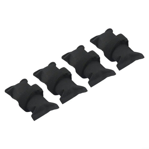 Fixed Car Roof Anchor Kit With Quick Fix Rope for Mounting Kayaks, Canoes, and Surfboards on Vehicles, Black, 4 Pack