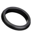 M48 To M42 Telescope Adapter With Knurled Aluminum Body Anodized Black Finish All Metal Construction No Fuss Mounting Converts M48 Female To T2 Male