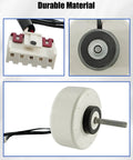 Beefed-Up Brushless DC Condenser Fan Motor For Midea Air Conditioners, 208–230V 60Hz 20W connector and components close-up