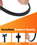 Close-up of Nylon Universal Cable Tie Buckle Kit 50 Pcs Heavy Duty Pro Grade Fasteners showing textured nylon material.