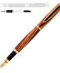 Gold Traditional Fountain Pen Woodturning Kit For DIY Lathe Project With PK10 FP2 Hardware Pen Parts Only Requires Lathe