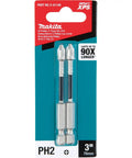 Impact XPS PH2 3 Inch Power Bit 2 Pack Durable Phillips Bit Set With Precision Machined Tips And Optimized Torsion For Longer Life