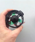 Hand holding a 70mm jet pump, part of the 12V 24V Underwater Thruster With 300KV Brushless Motor, for ROV, RC Boat, and Underwater Robot.