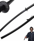 Plastic Training Katana Sword With Sheath for role play and stage performances, blunt edge, lightweight, safe martial arts toy for beginners.