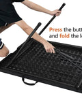 Heavy Duty Portable Folding Table 6 Foot for Indoor Outdoor Parties and Events with Fold in Half Design being folded