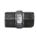 10 Pack 1/2 Inch By 1.5 Inch Black Dark Gray Malleable Iron Threaded Pipe Nipple Fittings Plumbing Adapters Connectors For Industrial Decor And Vintage DIY Projects
