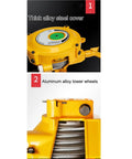 Heavy Duty Retractable Tool Balancer 2m With Hook And Wire Rope For Adjustable Suspended Tooling Use On Assembly Lines Capacity 0.5 To 1.2 Kg Built Tough For Busy Workshops Keeps Tools Handy And Reduces Clutter. Yellow tool balancer with alloy steel cover and wire rope