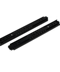 12 Inch Full Extension Drawer Slides With Ball Bearing Rollers, Heavy Duty 55 Lb Capacity, 1 Pair, Black Steel Tracks