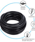 Beefy 10 Gauge 2 Conductor Electrical Wire 32.8 Feet Long 10 AWG Stranded PVC Cable coil with flexibility and conductivity benefits