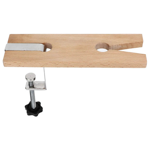 Pro Grade Jewelry Workbench Pin Clamp Durable Wooden Tool for Artisan Jewelry Making No Drill Required Easy Install On Your Bench 1 Unit