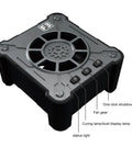 3 In 1 Curing Fan With Stepless Speed Control And Smoke Exhaust For Phone PCB Repair Built In Battery top view with controls