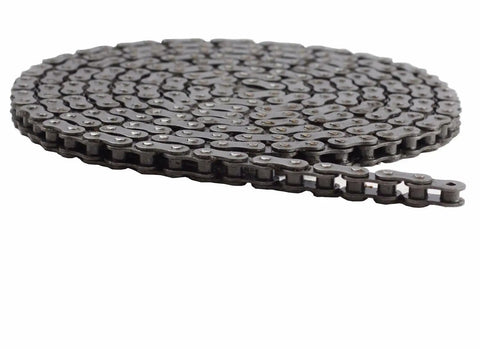 Close-up of ANSI 415H Heavy Duty Roller Chain for 2 Stroke Engines and Motor Bikes 49cc 60cc 66cc 80cc, 10 Feet Long with 240 Links