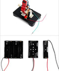 DIY DC Motor Model Kit For Education And Science Class Labs, Easy Hands On Demonstration Of How A Motor Works with parts layout