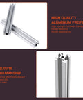 30x30 Aluminum Extrusion 1000mm 2 Pack T Slot Rails European Standard Anodized Silver Linear Rail, high-strength aluminum profile