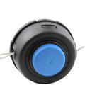 Universal T35 Tap Advance Straight Shaft String Trimmer Head Prewound With .095 Inch Line, blue and black