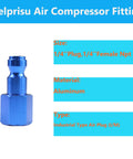 Type C Aluminum Air Fittings Kit For Auto Use 14 Piece Air Plug And Coupler Set 1/4 Inch Quick Connects
