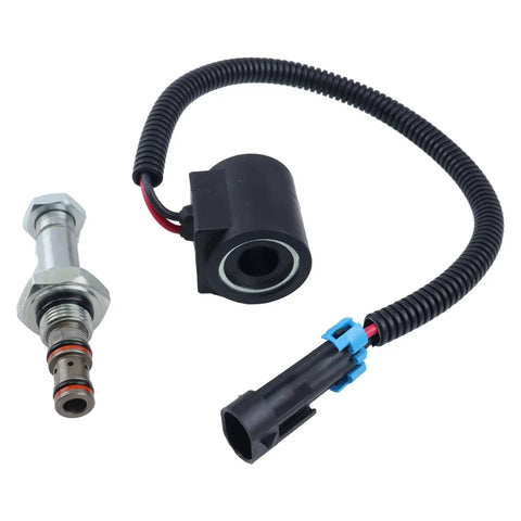 12V Solenoid Valve Coil And Hydraulic Spool Valve Stem Element Kit For Bobcat Skid Steer Loaders Replacement 6667687 6665004