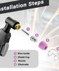 Installation of All In One Plasma Cutter Consumables Kit With Torch Tips Nozzles Electrodes Shield Cups And Spacers For LTP5000D LTPDC2000 LTPAC2500 Ceramic Tips Included Pro Grade