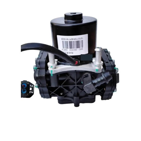 Top Shelf Electric Vacuum Pump Unit Compatible With BYD Tang Qin Song E5 E6 Yuan EV Qin Plus Hella, front view showing compact design.