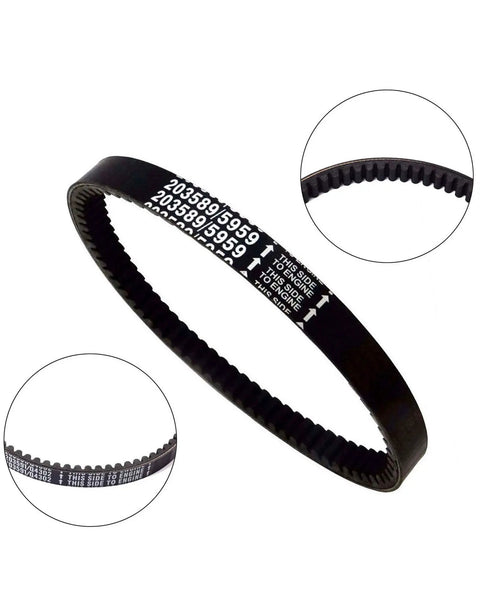 Three Piece 30 Series Go Kart Drive Belt Set Replaces Manco 5959 And Comet 203589 Fits 5HP To 7HP Karts From Manco