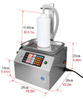 Straight Up Heavy Duty Liquid Filling Machine Automatic Digital Scale Bottle Filler With Peristaltic Pump For Cosmetics Oils And Juices Runs Smooth Handles 10G To 10Kg Precision Weighing Design on stainless steel base with display.