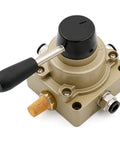 Beefed-Up Rotary Lever Hand Valve HV-03 PT3/8 3 Position 4 Way Pneumatic Air Flow Control with mounting hole and black lever