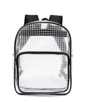 Super Heavy Duty ESD Safe Tactical Tool Backpack With Waterproof PVC Mesh Dividers And Clear Organizer Pouches front view with black straps.