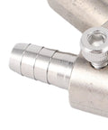 Close-up of Handheld Screw Machine Clamp Nozzle With Auto Locking Chuck For 5.2 To 5.6 mm Screws, metal construction detail