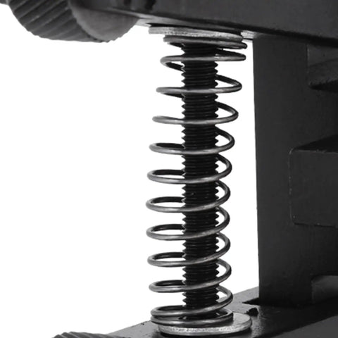 Close-up of spring mechanism on Gnarly Knurling Tool For Metal Lathe With Adjustable Holder And Four Spare Knurling Wheels Mini Lathe Attachment