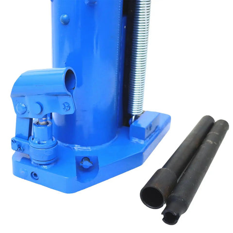 Big Time Air Powered Hydraulic Toe Jack Lift 20 Ton Max Pull 10 Ton Toe Lift showing mechanism and handle, designed for heavy lifting.