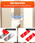Image showing 8 Pack Ultra Thin Magnetic Cabinet Door Catches With Adhesive Mount, stainless steel magnets with adhesive for easy installation.