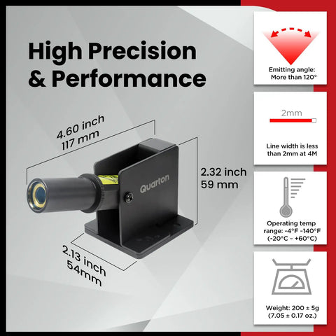 Laser Level ML 100 Red Line Generator For Indoor Large Scale Cutting, Measuring, And Alignment In Construction Projects Waterproof IP67 Type C Charging Magnetic Base Class 1 Laser Projector