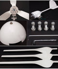 Components of 1000W 48V Horizontal Wind Turbine Kit With 3 Blades And MPPT Charge Controller, Easy Install For Off Grid Home Power Generation.