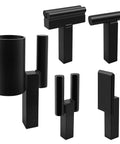 1 Inch Blacksmith Hardy Hole Tools Kit 5 Piece Set For Forge Metalworking And Knife Making Includes Hot Cut Creasing Stake Bottom Fuller