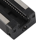 Slick And Fast Linear Guide Rail And Slider Kit With Ball Bearing Steel Block For Ultra-Precise Motion, P-Grade Linear Motion System For 3D Printers, CNC Machines, And Automation Equipment (300mm) black ball bearing steel slider close-up