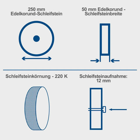 250 mm corundum whetstone specifications for Heavy Duty Wet Bench Grinder With Water Cooled 250 Mm Corundum Whetstone And Leather Honing Wheel Engineered For Quick Blade Sharpening And Shop Ready Work.