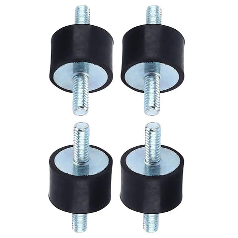 Heavy Duty M4 Rubber Anti Vibration Mounts Pro Grade Shock Absorbers For Air Compressor Pumps And Workshop Gear set of four rubber pads.