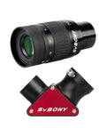 SV135 Zoom Eyepiece for 1.25 Inch Telescopes With 7 To 21mm Adjustable Focal Length And Dielectric Mirror Star Diagonal