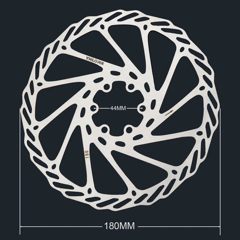180mm Disc Brake Rotor With Six Bolts And T25 Torx Tool For Mountain Bike Road Bike MTB And BMX Stainless Steel Fits 44mm Threaded Hubs