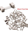 Pro Car Fast Blow Glass Tube Fuse Kit Loadout With 100 Quick Blow Fuses 6x30mm 0.5A To 30A Range Plus 20 Fuse Holders