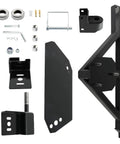 Drop Down Spare Tire Carrier Mount Bolt On For Hummer H2 2003-2009 Steel Black Components Displayed