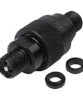Heavy Duty Hydraulic Quick Connect Coupler Set M14x15mm Male Pipe Fitting Leak Proof Steel Ball Locking Temp Range Minus Twenty To One Twenty C Durable Industrial Use No Sweat Over Broken Repairs Ever Again Badass Gear For Rigging Pros Hate Failure black M14x15mm steel coupler with seals