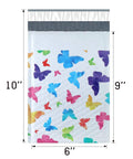 Colorful Butterfly Bubble Mailers 6x10 Inch 25 Pack Poly Padded Envelopes Self Seal Waterproof Shipping Bags For Jewelry And Makeup